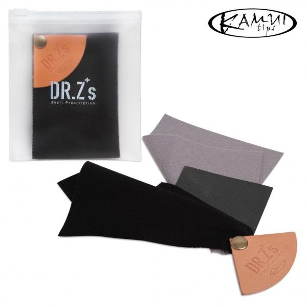 Набор салфеток для чистки и полировки бильярдного кия KAMUI Dr.Z Shaft Prescription in Black and Gra